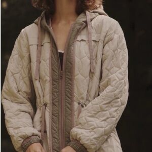 Daily Practice by Anthropologie Women's Quilted Hooded Puffer Jacket